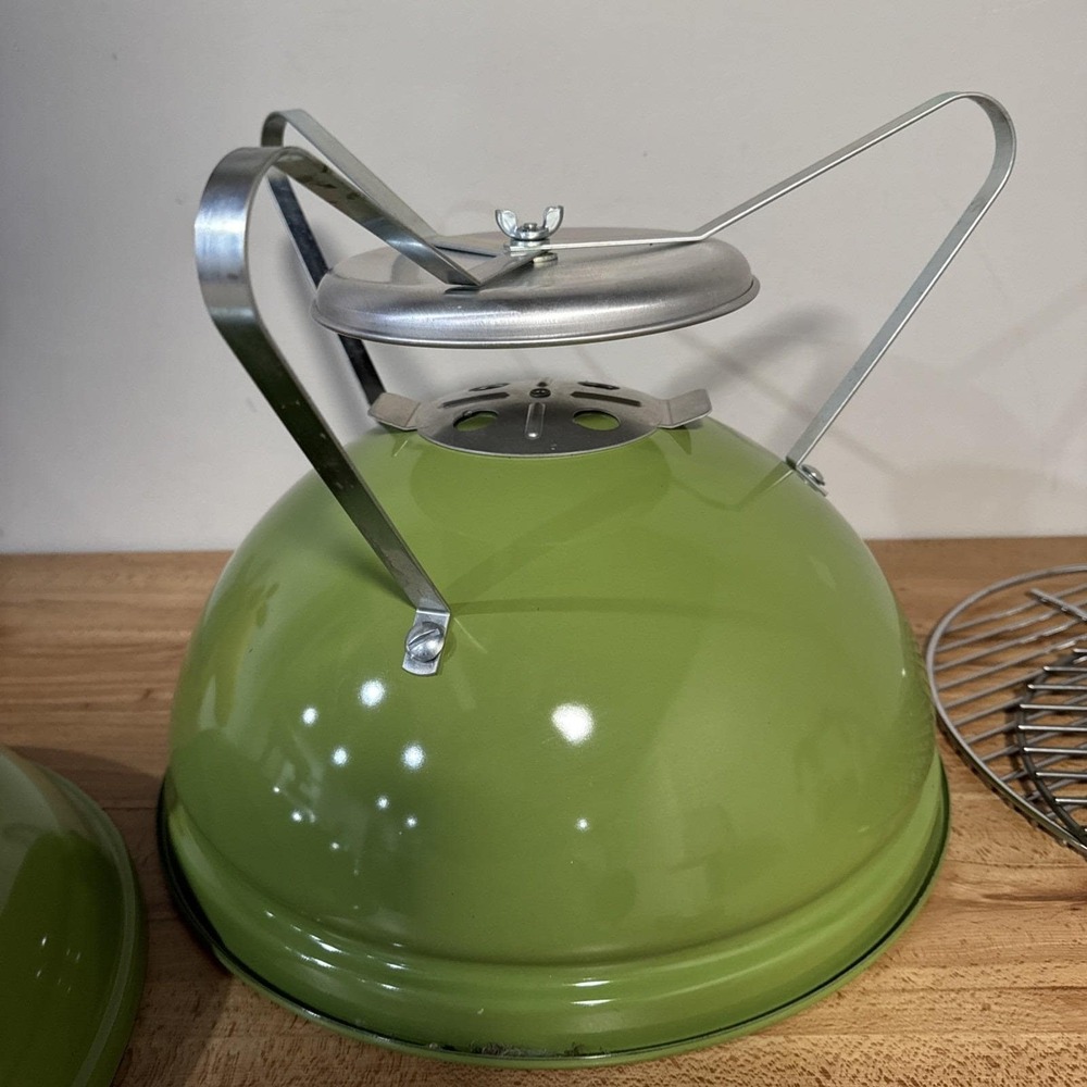Weber Smokey Joe Premium 14" Mini Charcoal Grill - Rare Lime Green - Brand NEW - Picture 8 of 10